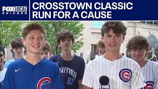 Carl Sandburg HS XC team runs from Rate Field to Wrigley for a good cause