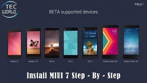 MIUI 7 Install in Xiaomi Redmi 1s, 2 , 2A, 2 Prime, Note 3G, 4G, Mi4, Mi4i, Mi3