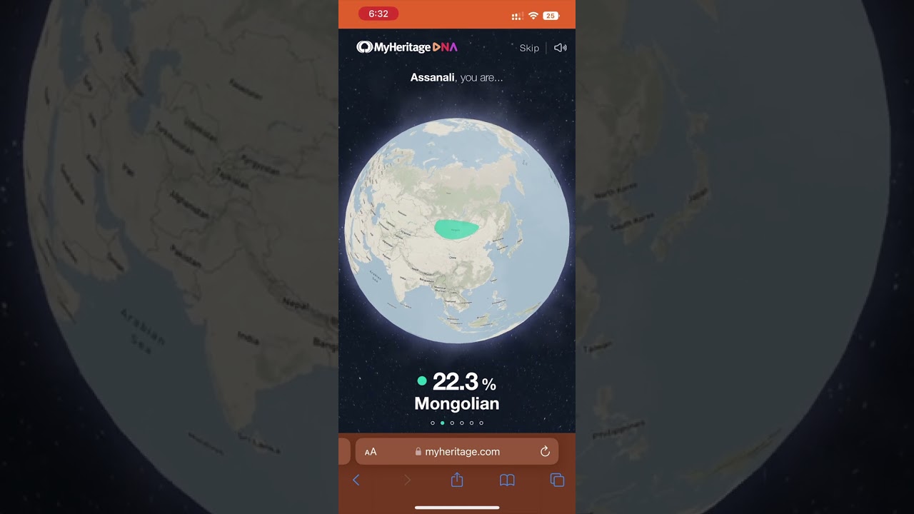 MyHeritage DNA Test Results - Kazakh from Astana