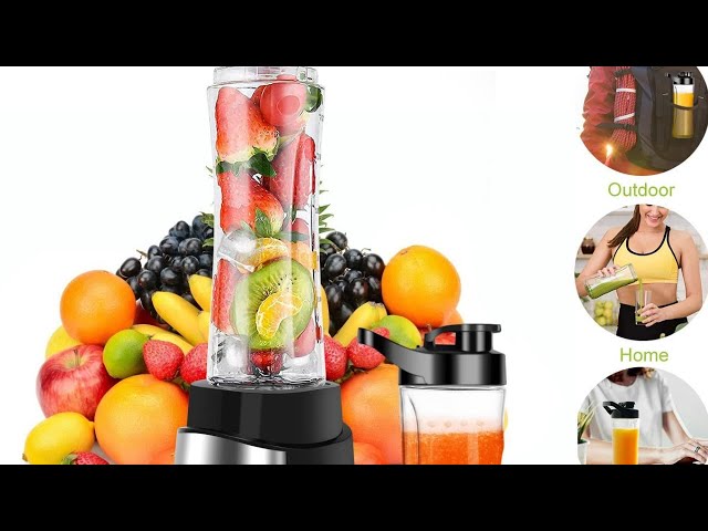 HERRCHEF Smoothie Blender, Blender for Shakes and Smoothies, 350W