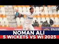 Noman Ali's Magic in Multan | 5 Wickets vs West Indies | 1st Test 2025 | Test Series | PCB | M3L1K