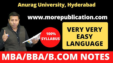 MBA BOOKS/NOTES AU Hyderabad|Anurag University, Hyderabad|EASY LANGUAGE|BBA NOTES/BOOKS|BCOM BOOKS