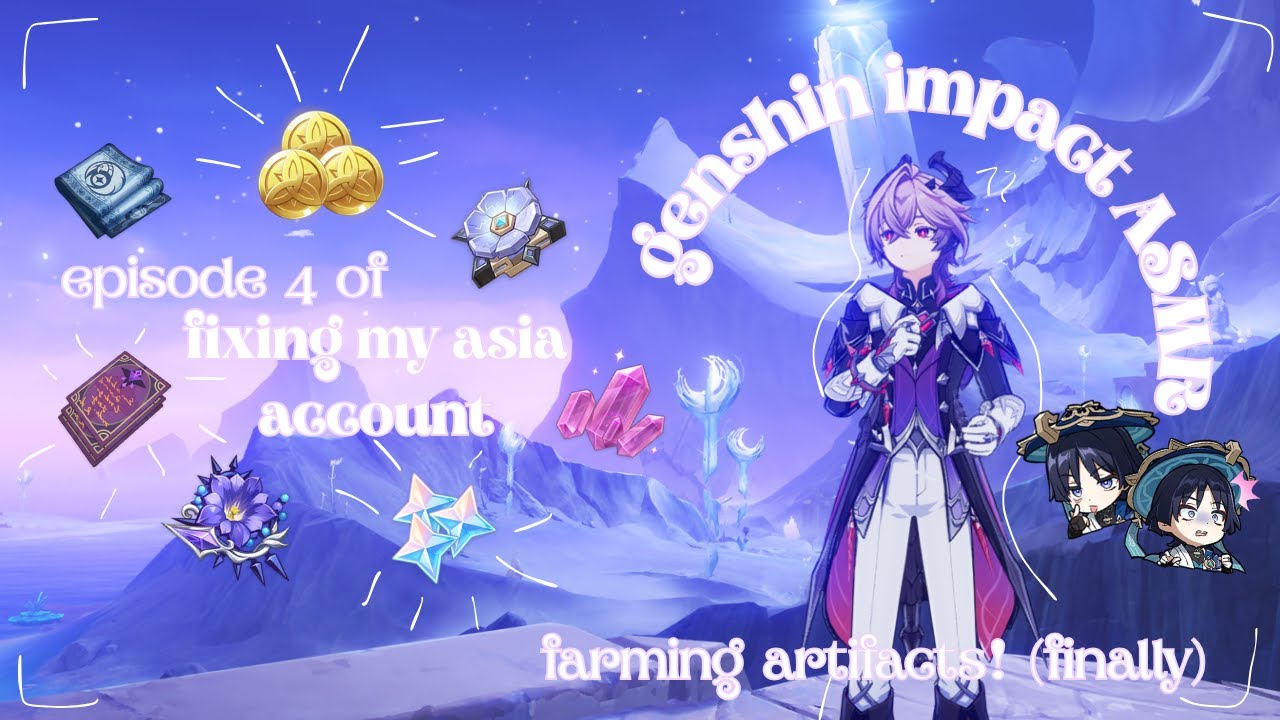 Genshin ASMR Ep. 4 of Fixing My Genshin Impact Account | Clicky Whisper Rambles + Mouth Sounds