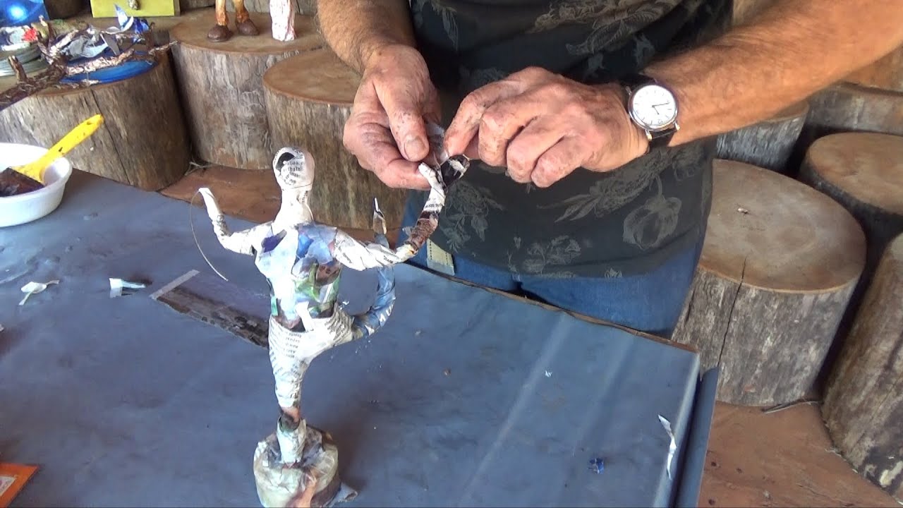 2ª parte Aprendendo Fazer uma Escultura de Bailarina  29/10/19