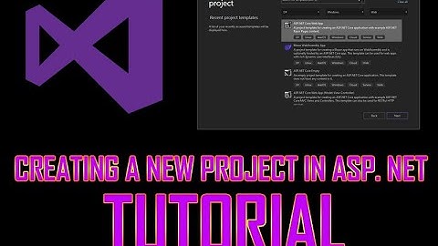 Creating a new website project - Part 1 ASP. NET DEVELOPMENT