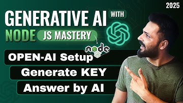 Generative AI with Node js in Hindi #3 OpenAI setup and generate key
