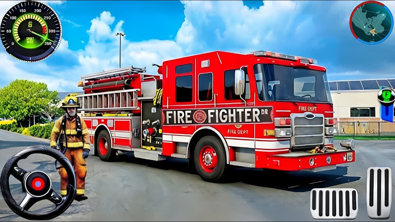 Fire Truck City Rescue Simulator - 911 US Emergency Fire Truck Driving ...