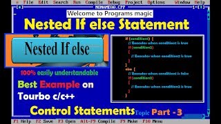Nested If else Statement(find biggest value)||C Programming Tutorial ||control Statements Part-3