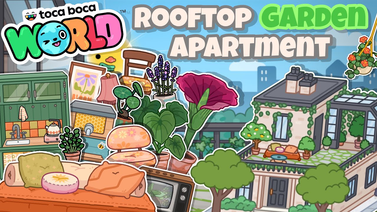 Rooftop Garden Apartment Review! 🪴| Toca Boca World (OUT NOW!) Home ...