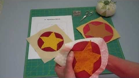 APPLIQUE-- Applique Star (#11 of 13 videos) - LearnHowToQuilt.com BEGINNER BASICS