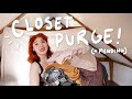 A Closet PURGE *and also some mending*