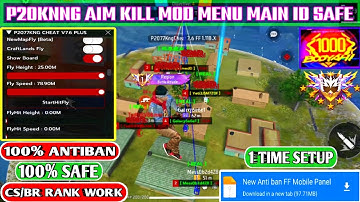 Panel For Mobile FF || AIM KILL 🔥 MOD MENU ☠️ Free fire injector 🔰 FF Anti ban Panel || FF Mew Hack 