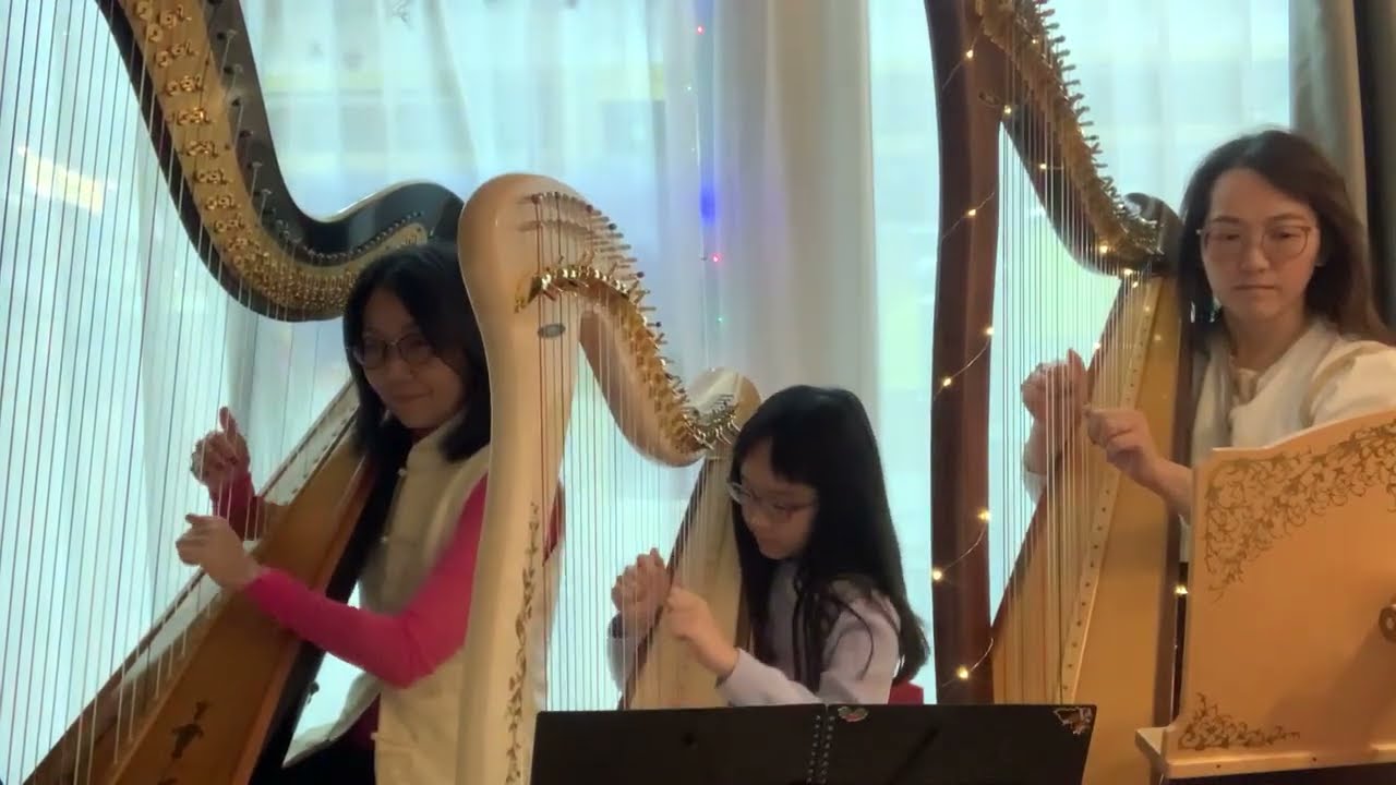 Heartstrings Harp Centre 豎琴中心 Silver bells harp trio 豎琴合奏 HK Harp Music