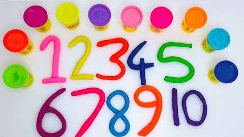 Learn Counting Numbers 1-10 with Play Doh
