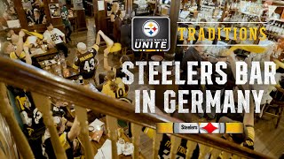 Steelers Nation is ALL OVER 🌍 The background of a Steelers stronghold in Germany 🇩🇪 | SNU Traditions