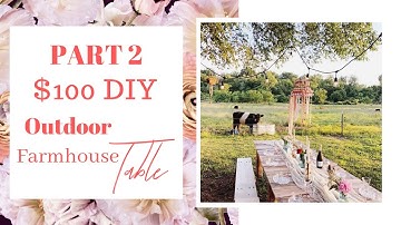 DIY Pallet Wood Farmhouse TABLE / Part 2