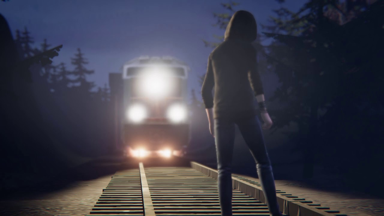 Life is Strange: Before the Storm_ Chloe in front of train