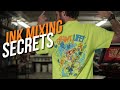 T Shirt Printing Secret to Mixing Exact Ink Colors.