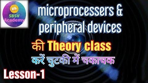 microprocessers and peripheral devices (MPD) lecture || evolution of microprocessor||
