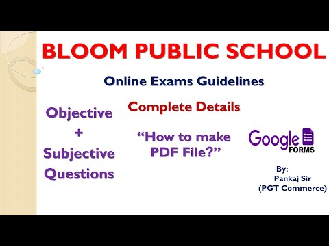 How To Give Online Exam | How To Make PDF File | Complete Guide For Half Yearly Exam.