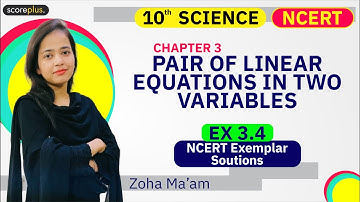 Class 10 Maths | Chapter 3 | Exercise 3.4 | Pair of Linear Equations | NCERT Exemplar Solutions