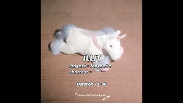 - kpop groups and their longest/shortest song !! (gg edition) || #kpop #illit #lsrfm #bp #aespa #fyp