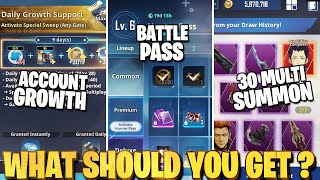 30x SPECIAL SUMMON MULTIS, ACCOUNT GROWTH PACK, BATTLE PASS SPEND & CHOOSE WISLEY-Solo Leveling Aris