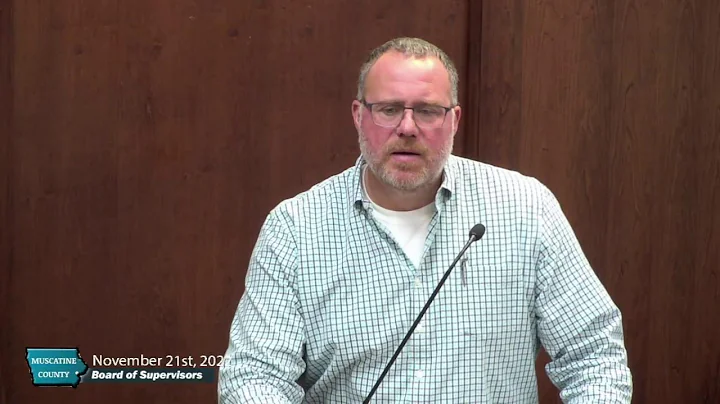 November 21st, 2022 Muscatine County Board Meeting