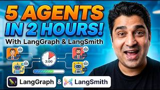 We have built 5 agents in 2 hours with LangGraph and LangSmith