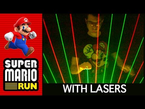 Super Mario Run on Laser Harp (Overworld Theme / NSMB U)