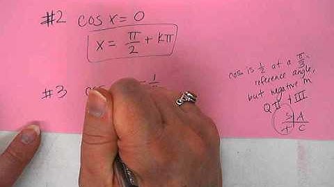 trig 4-2 notes part 2 - Solving trig equations.