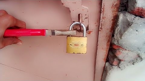 How to Break Lock with hammer 🔨|How to open lock Without Of keys with hand tools|