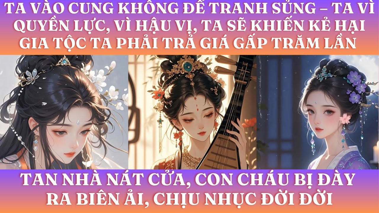 TA VÀO CUNG KHÔNG ĐỂ TRANH SỦNG – TA VÌ QUYỀN LỰC, VÌ HẬU VỊ, TA SẼ KHIẾN KẺ HẠI GIA TỘC TA PHẢI TRẢ