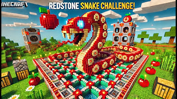 I made snake in Minecraft with redstone! (bedrock)