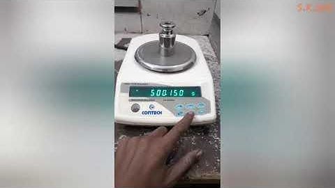 How to Calibrate ? Contech Precision Balance CA-SERIES - Calibration Process