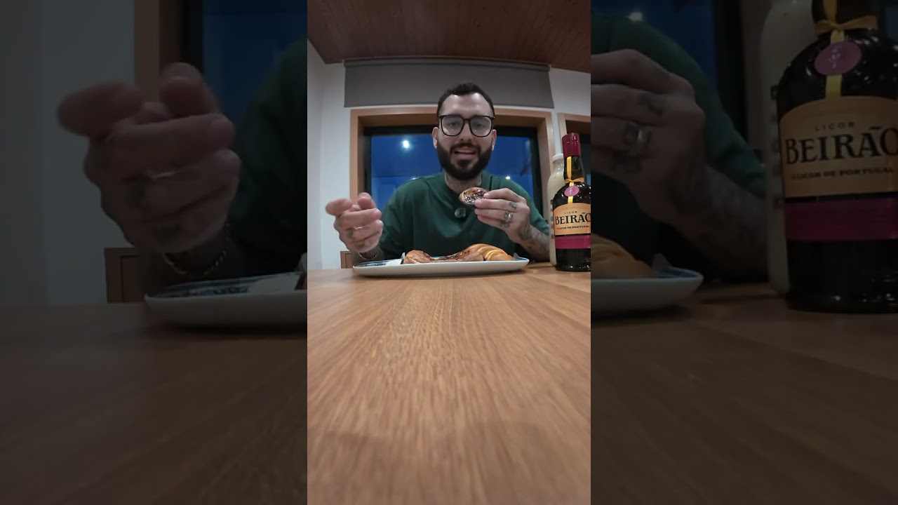 Boxeador de Costa Rica probando productos Portugueses! 