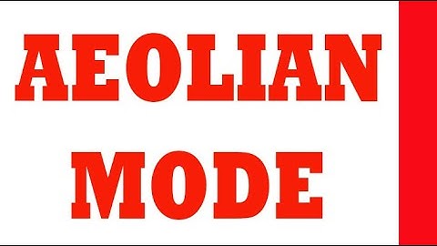 HOW TO PLAY MODES ON PIANO - AEOLIAN ( MUSIC THEORY )