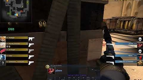 CS:GO - de_mirage sneaky pistol round ninja defuse