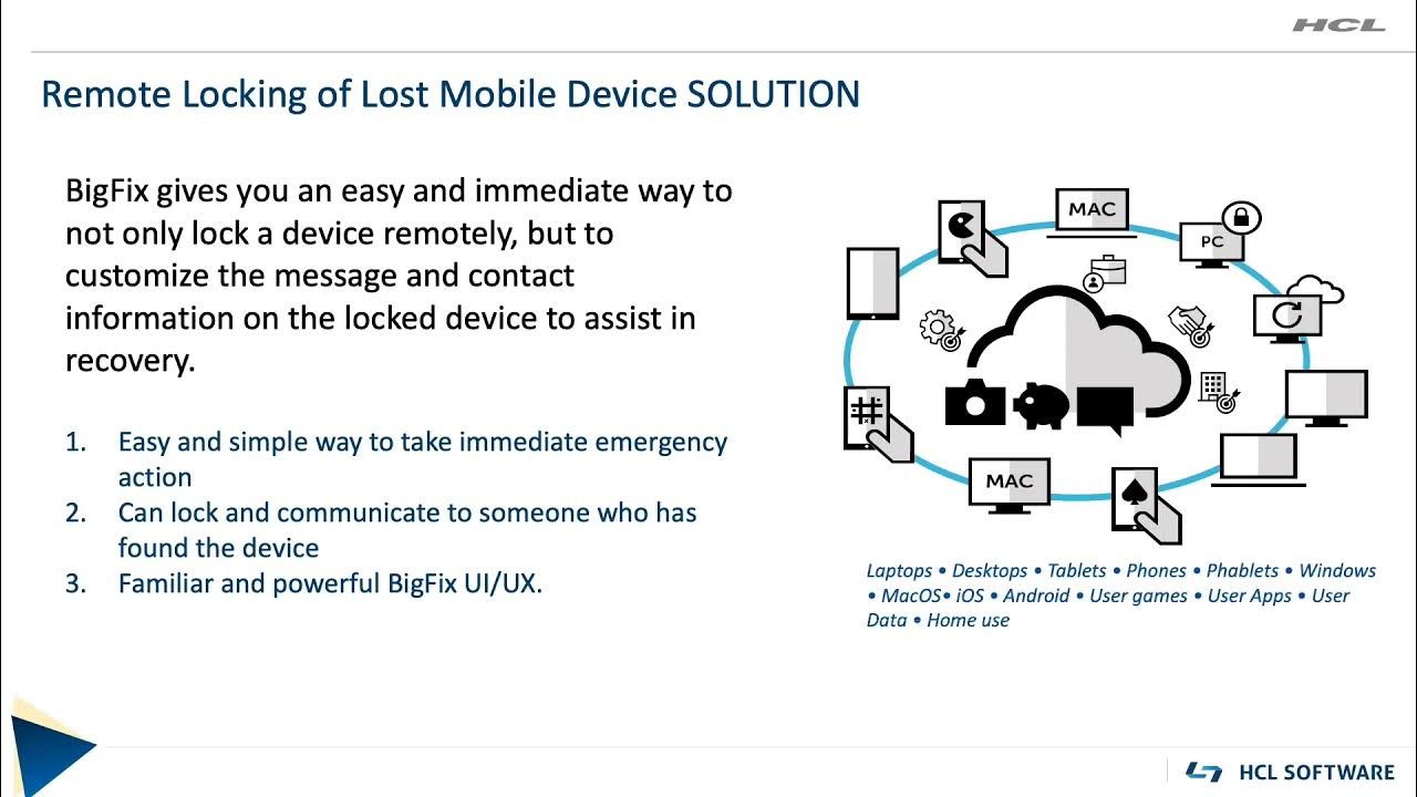 BigFix Remote Locking of Mobile Devices with BigFix Mobile YouTube