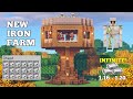 Minecraft | The BEST DESIGN to build your IRON FARM 1.20.x (Bedrock - Java) TUTORIAL