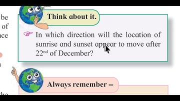 8.How Seasons Occur - Part 2 (Part 1) Geography Std  7 Chapter Reading Maharashtra State Board