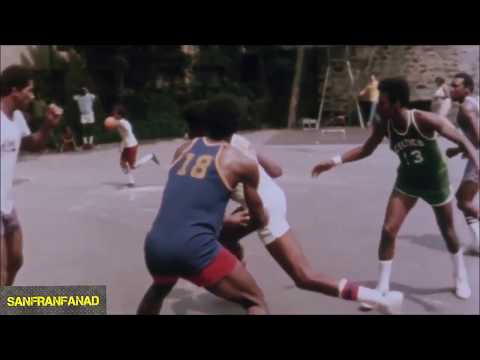 Julius Erving (Dr J) RARE Streetball Footage | 1975 Bill Robinson Playground, Harlem