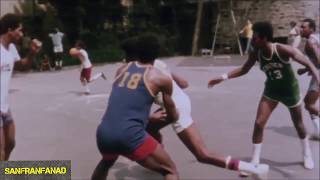 Julius Erving (Dr J) RARE Streetball Footage | 1975 Bill Robinson Playground, Harlem