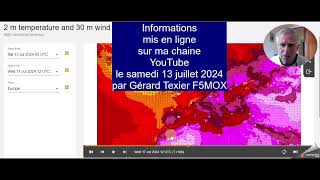 CONFIRMATION: ARRIVEE DE LA CANICULE DANS LE SUD DE LA FRANCE A PARTIR DU JEUDI 18 JUILLET 2024