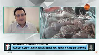 Carne, pan y leche: un cuarto del precio son impuestos