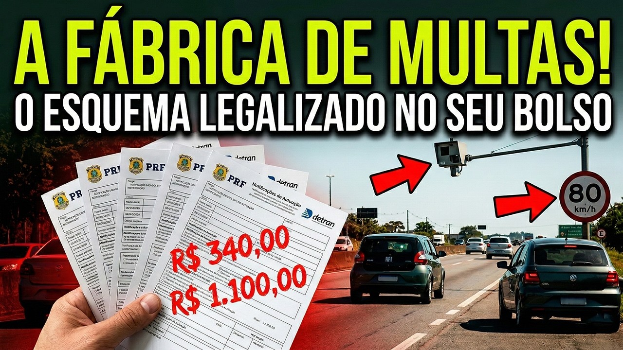 A FÁBRICA DE MULTAS: O Esquema Legalizado Que Rouba o Seu Dinheiro