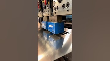 PRESS BRAKE Punching Vents in Aluminum ​⁠ #metalforming #amada #cnc