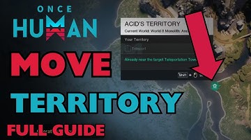 How To MOVE TERRITORY In Different World Once Human (ONLY WAY)