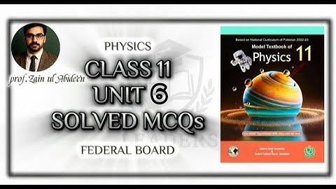 Solved MCQs | Chapter 6: Fluid Mechanics | Class 11 Physics | Federal Board #mcqs #unit6