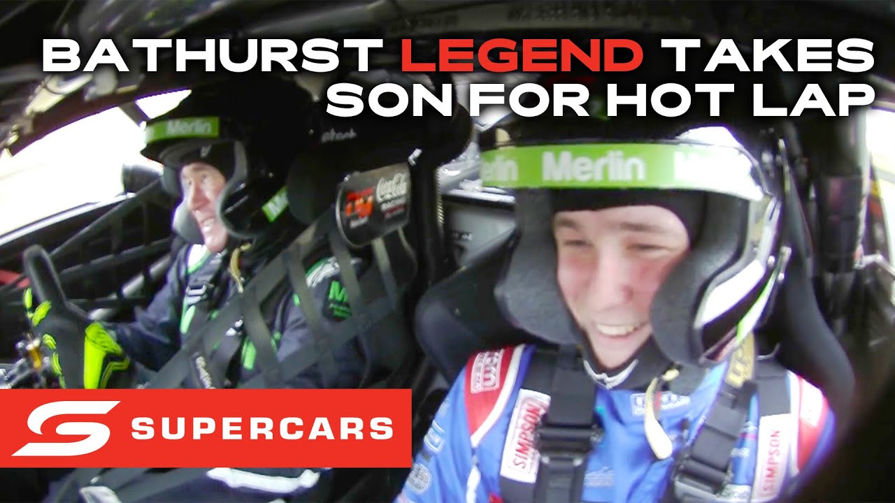 Greg Murphy takes son for ride-of-a-lifetime hot lap | Supercars 2023